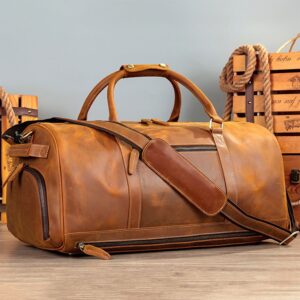 Leather Duffel 5 Bag